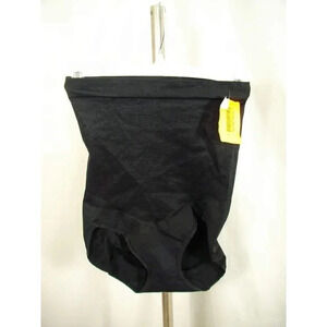 X-LARGE Maidenform 82432 Flexees Shaping Seamless Hi-Waist Brief Black NEW WITHO